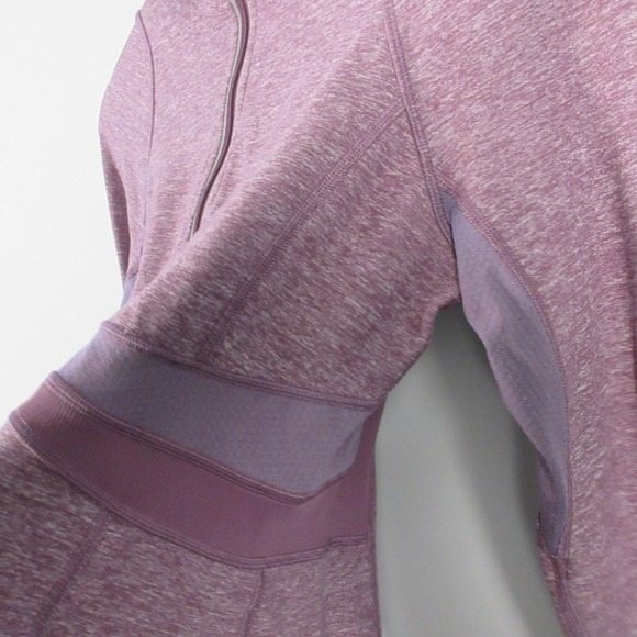 Lululemon Full Tilt 1/2 Zip Pullover Long Sleeve Top Women 8 Purple 358 - Picture 6 of 15